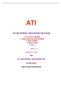 ATI MATERNAL NEWBERN OB EXAM(25EXAM SETS)