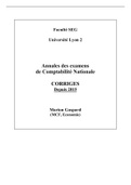 Pack de Comptabilité Nationale (cours, examens, correction)