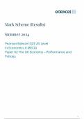 2024 EDEXCEL AS-LEVEL ECONOMICS A PAPER 2 MARK SCHEME