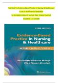 TEST BANK For Evidence-Based Practice in Nursing & Healthcare A Guide to Best Practice 5th Edition by Bernadette Mazurek Melnyk, Ellen Fineout-Overholt, Chapters 1 - 23, Complete Newest Version