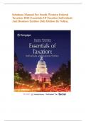 Solutions Manual For South-Western Federal Taxation 2024:  Essentials of Taxation Individuals and Business Entities{ 26th Edition }By Nellen | Guaranteed Distinction