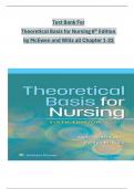 Test Bank For  Theoretical Basis for Nursing 6th Edition   by McEwen and Wills all Chapter 1-23  