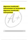 Algemene heelkunde - instrumenten en technieken & Algemene heelkunde - instrumenten