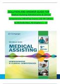 Solution Manual for Medical Assisting Administrative & Clinical Competencies (MindTap Course List) 9th Edition by Michelle Blesi, Verified Chapters 1 - 58, Complete Newest Version