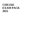 CHE1502 EXAM PACK 2022