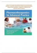 COMPLETE TEST BANK FOR PHARMACOTHERAPEUTICS FOR ADVANCED PRACTICE: A PRACTICAL APPROACH FIFTH, NORTH AMERICAN EDITION BY VIRGINIA POOLE ARCANGELO | ANDREW M. PETERSON|LATEST 2024/2025|VERIFIED ANSWERS