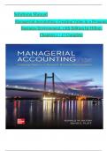 TEST BANK for Managerial Accounting: Creating Value in a Dynamic Business Environment, 13th Edition by Hilton | Verified Chapters 1 - 17 | Complete Newest Version