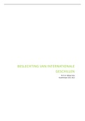 Samenvatting Beslechting van Internationale Geschillen - Prof. dr. Stefaan Smis