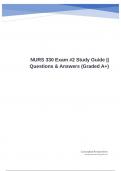 NURS 330 Exam #2 Study Guide || Questions & Answers (Graded A+)