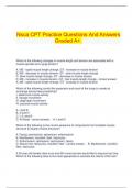  Nsca CPT Practice Questions And Answers Graded A+.