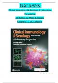 TEST BANK For Clinical Immunology & Serology A Laboratory Perspective 5th Edition by Miller & Stevens, All 1-25 Chapters Covered ,Latest Edition ISBN:9780803694408