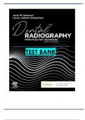 TEST BANK For Dental Radiography: Principles and Techniques 6th Edition by Joen Iannucci & Laura Jansen Howerton All 1-35 Chapters Covered ,Latest Edition ISBN:9780323695510