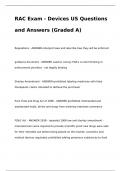 RAC Exam - Devices US Questions and Answers (Graded A)