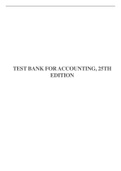 TEST BANK FOR ACCOUNTING, 25TH EDITION