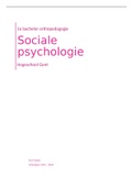 Samenvatting sociale psychologie 