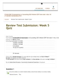 COUN6360 Week 5 Competency Quiz; Reliability and Validity (100% Correct Jan 2022)