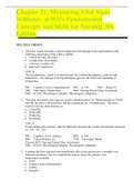 Chapter 21: Measuring Vital Signs Williams: deWit's Fundamental Concepts and Skills for Nursing, 5th Edition