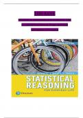 TEST BANK for  STATISTICAL REASONING FOR EVERYDAY LIFE 5TH EDITION by Bennett, Briggs and Triola all chapters 1 to 10 complete ISBN;978-0134494043