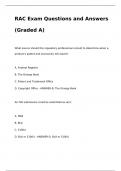 RAC Exam Questions and Answers (Graded A)