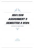 NSO1506 Assignment 3 (PORTFOLIO COMPLETE ANSWERS) Semester 2 2024  100% TRUSTED Complete, trusted solutions and explanations LATEST UPDATES | GRADED A+ (UNISA )