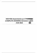 NSO1506 Asaenmente ya 3 Photifolio (COMPLETE ANSWERS) Semester 2 2024  100% TRUSTED Complete, trusted solutions and explanations LATEST UPDATES | GRADED A+ (UNISA )