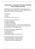 Patho Exam 2 - Questions NYU Slater Questions With Complete Solutions