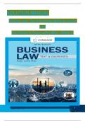 Solution Manual For Business Law: Text & Exercises, 10th Edition by Roger LeRoy Miller, William E. Hollowell, Verified Chapters 1 - 43, Complete Newest Version