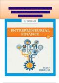 SOLUTION MANUAL For Entrepreneurial Finance, 7th Edition by J. Chris Leach, Ronald W. Melicher, Verified Chapters 1 - 16, Complete Newest Version With CAPSTONE CASES