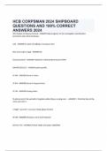 HCB CORPSMAN 2024 SHIPBOARD QUESTIONS AND 100% CORRECT ANSWERS 2024