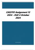 CAS3701 Assignment 12 2024 - DUE 4 October 2024