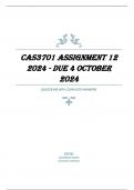 CAS3701 Assignment 12 2024 - DUE 4 October 2024