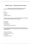 NURS 275- Exam 1  Questions And Correct Answers