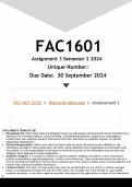 FAC1601 Assignment 3 (ANSWERS) Semester 2 2024 - DISTINCTION GUARANTEED