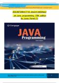 TEST BANK FOR Java Programming 10th Edition Solution By Farrell 