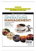 Practice Quiz For Operations Management Creating Value Along the Supply Chain 9th Edition Roberta S. Russell, Bernard W. Taylor