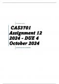 CAS3701 Assignment 12 2024 - DUE 4 October 2024