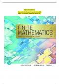 Solution Manual For Finite Mathematics and Its Applications, 13 Edition by Larry J. Goldstein, Verified Chapters 1 - 12, Complete Newest Version