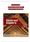 SOLUTION MANUAL  First Course in Abstract Algebra A     8th Edition by Fraleigh All Chapters