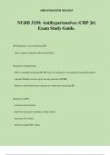 NURB 3150: Antihypertensives (CHP 26) Exam Study Guide.