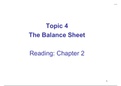 Balance Sheet Notes