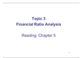 Financial Ratio Analysis Notes