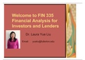 Introduction to Financial Analysis for Investors and Lenders