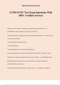 CCPD EVOC Test Exam Questions With 100% Verified Answers