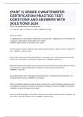 (PART 1) GRADE 4 WASTEWATER CERTIFICATION PRACTICE TEST QUESTIONS AND ANSWERS WITH SOLUTIONS 2024