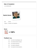 VSIM Rashid Ahmed Diagnosis: Dehydration and Hypokalemia Feedback Log/ Rashid Ahmed Diagnosis: Dehydration and Hypokalemia 