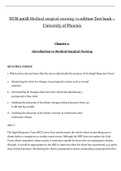 NUR 590B / NUR 102 - Medical Surgical Nursing 7th > Ultimate Test Bank (Latest) From - Chapter 1: Introduction to Medical-Surgical Nursing - Chapter 67: Care of Patients with Diabetes Mellitus.2022 update