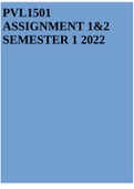 PVL1501 ASSIGNMENT 1&2 SEMESTER 1 2022