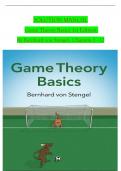 Solution Manual for Game Theory Basics 1st Edition By Bernhard von Stengel, ISBN: 9781108843300, All 12 Chapters Covered, Verified Latest Edition