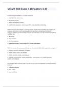 MGMT 310 Exam 1 (Chapters 1-4) questions with correct answers