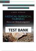 Test Bank - for Medical-Surgical Nursing Focus on Clinical Judgment Third Edition by LINDA F. HONAN, All Chapters 1-56 | Complete Guide A+